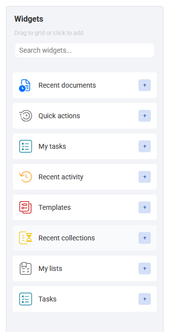 Dashboard Widgets Guide - ProDoctivity